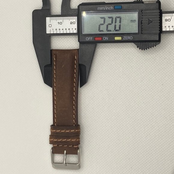 Leather Watch Strap Band 22 mm - Picture 7 of 7